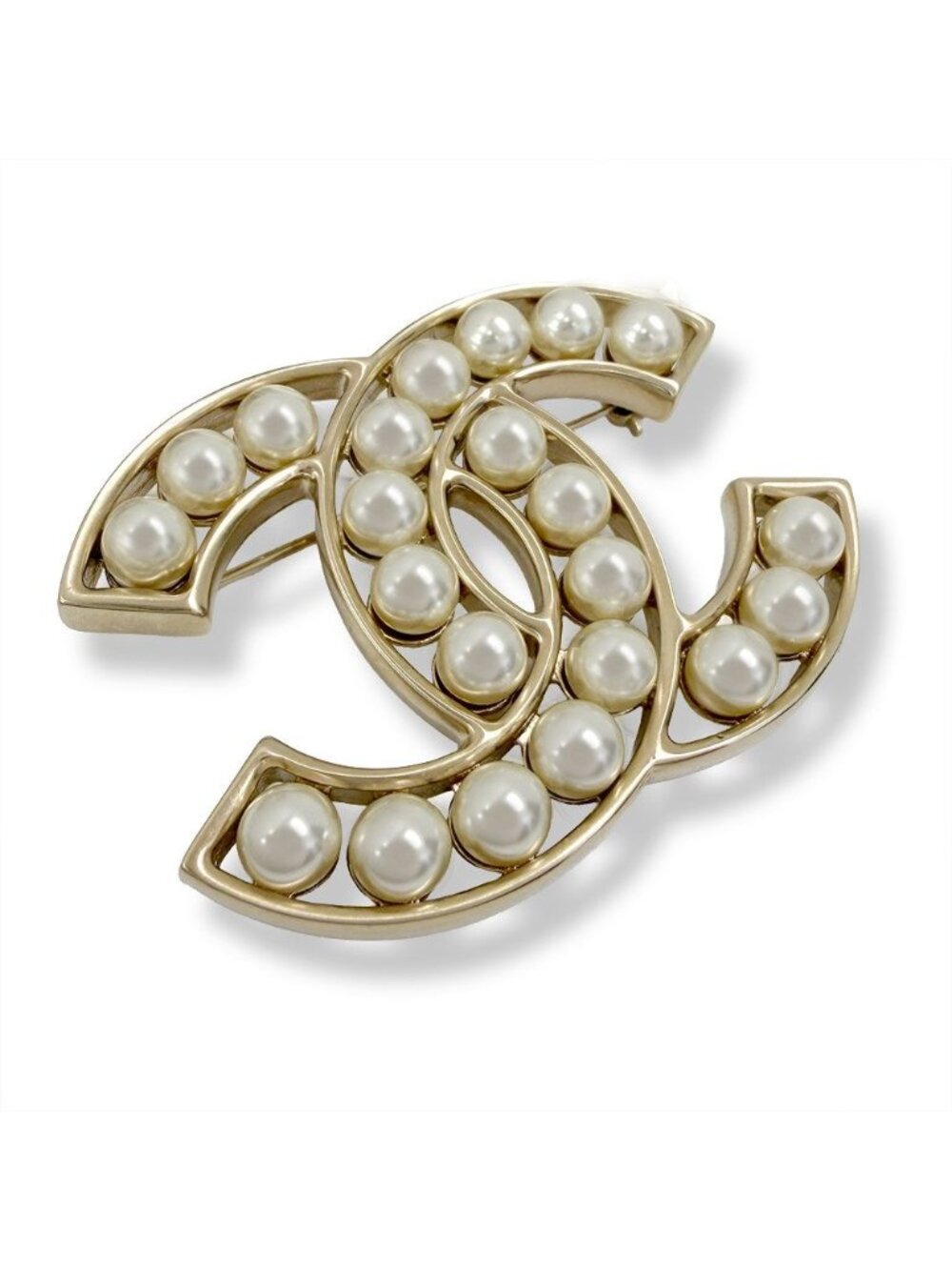 Chanel Logo Brooch Gold - Picture 2 of 5